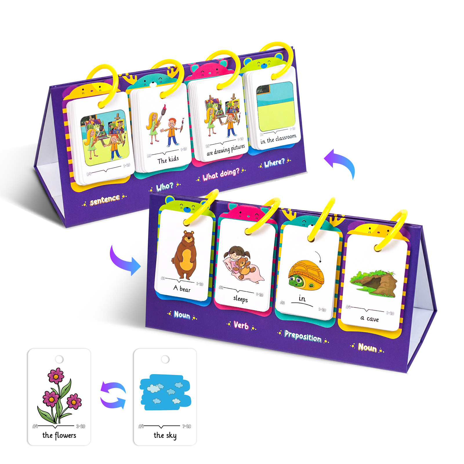 80Pcs Table Model Visual Word  - Kids Education Table recensione e prezzo