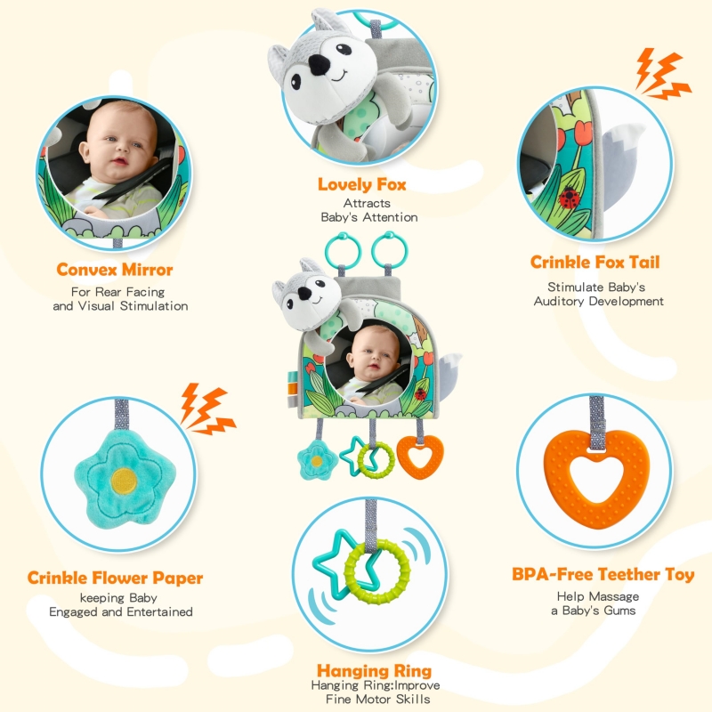 Baby Car Seat Mirror Infant Ca - Kids Education Shows recensione e prezzo