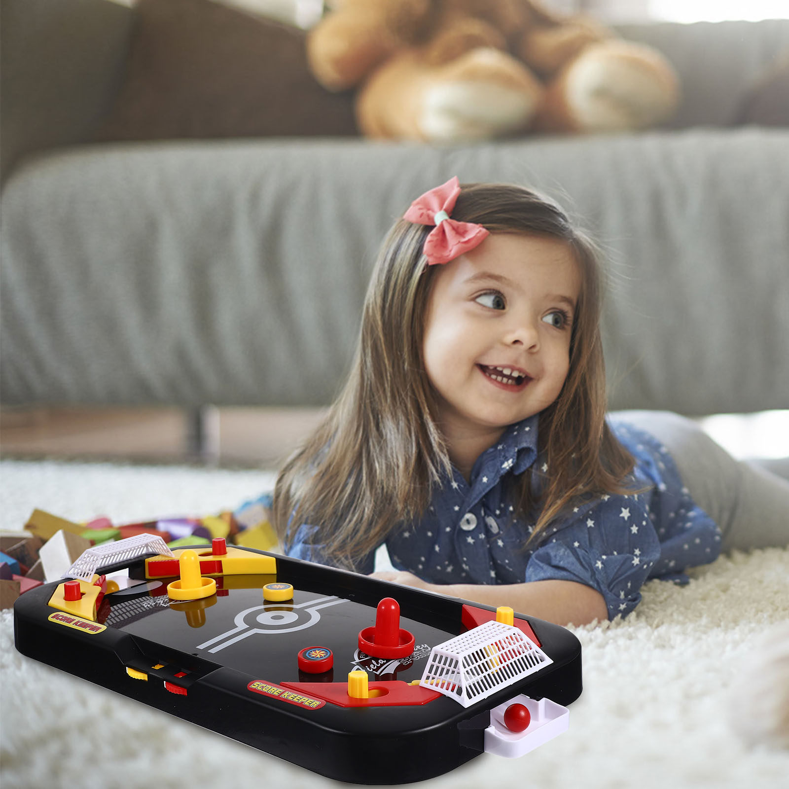1Pcs Table Ice Hockey Black Mi - Kids Education Table recensione e prezzo