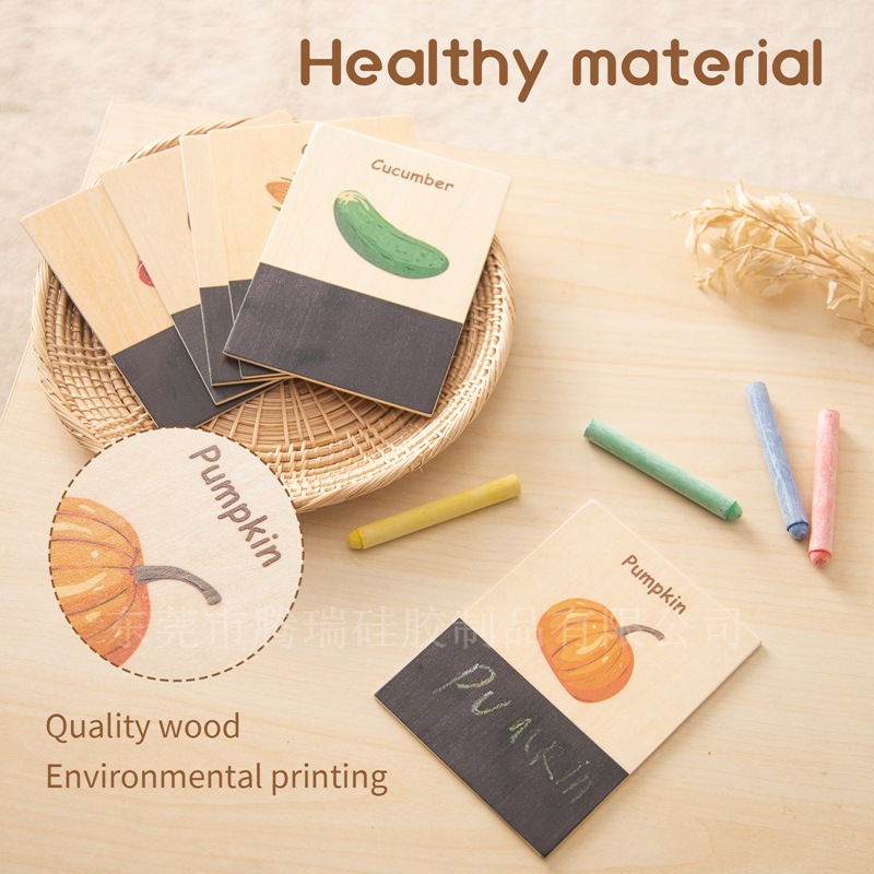 Wooden Cognition Flash Cards W - Kids Education Shows recensione e prezzo