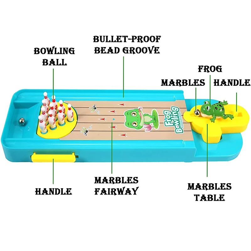 Frog Bowling Children's Toy Pa - Kids Education Table recensione e prezzo