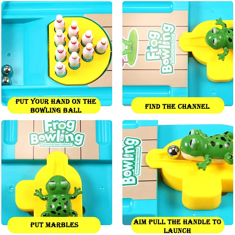 Frog Bowling Children's Toy Pa - Kids Education Table recensione e prezzo