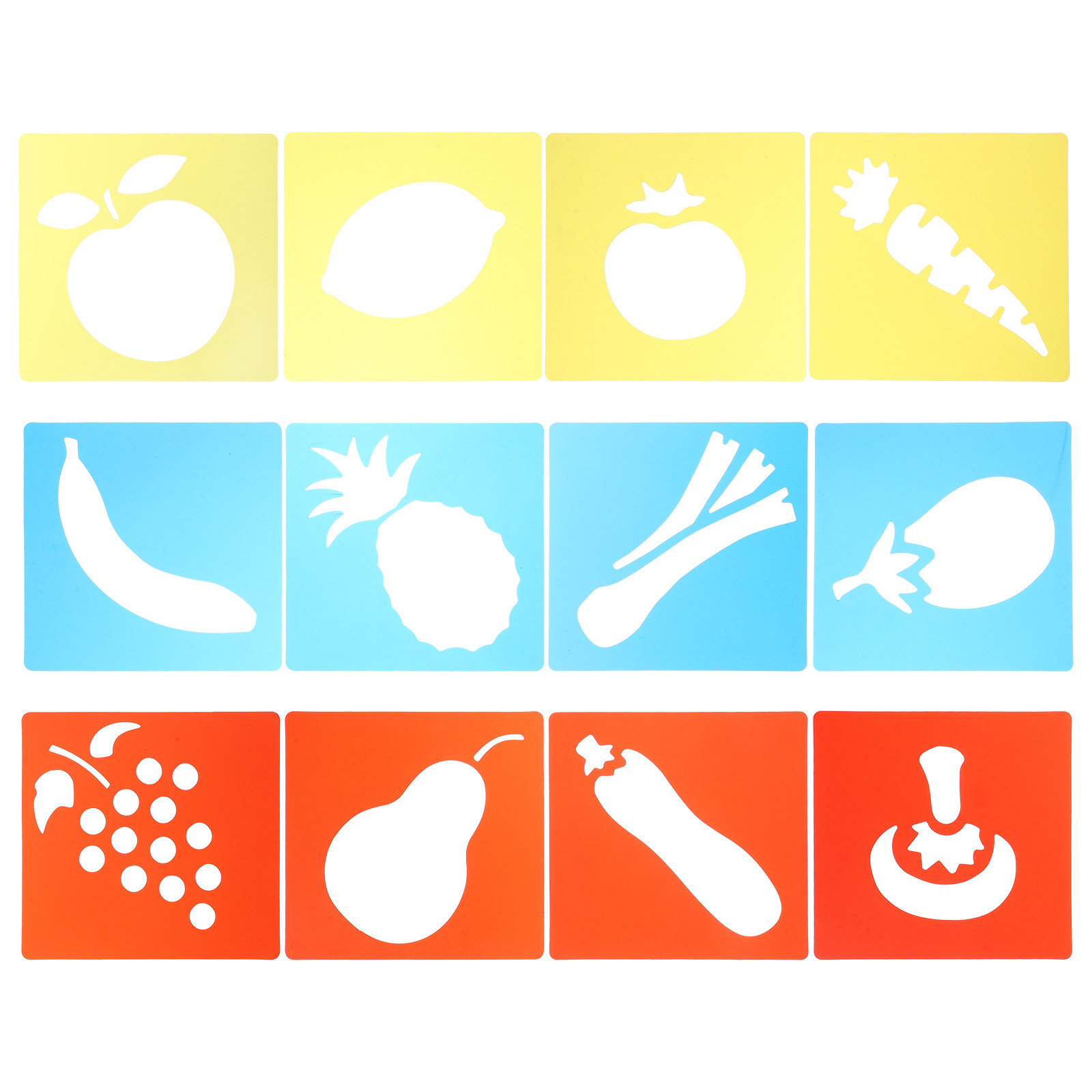 12Pcs Kids Drawing Stencils Pl - Kids Education Template recensione e prezzo