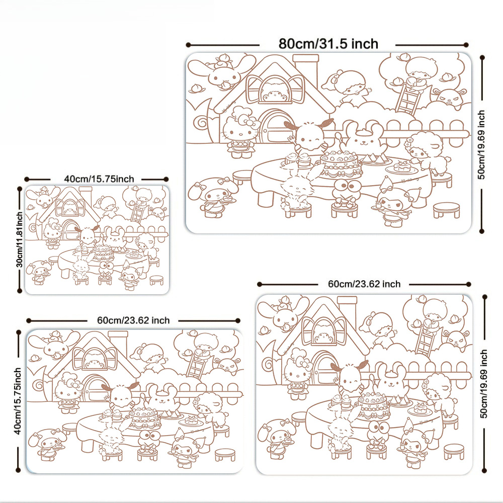 Sanrio Characters Coloring Pla - Multiplication Table Mat recensione e prezzo