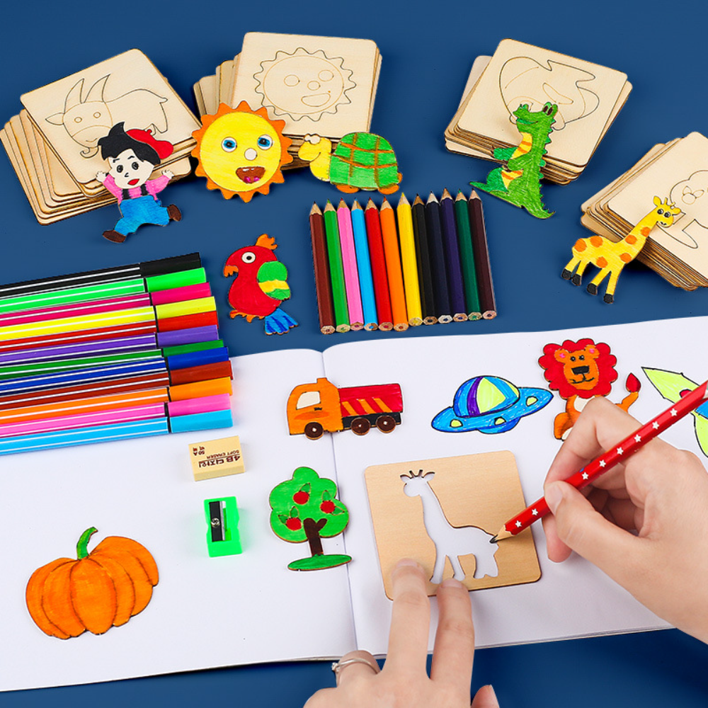 Montessori Kids Toys Drawing T - Kids Education Template recensione e prezzo