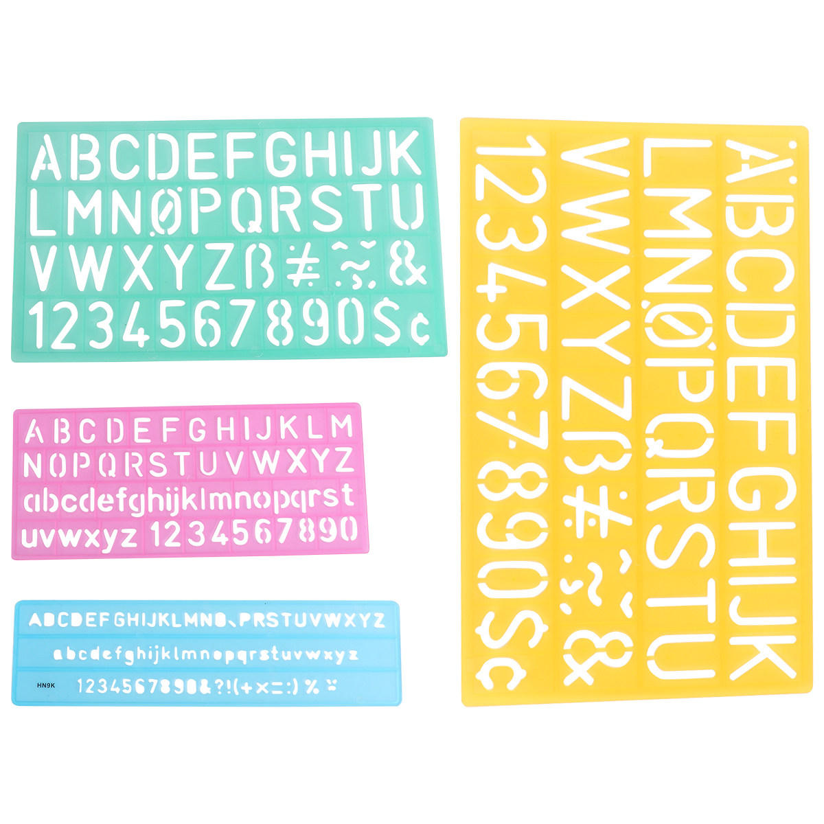4Pcs Plastic Graffiti Rulers A - Kids Education Template recensione e prezzo