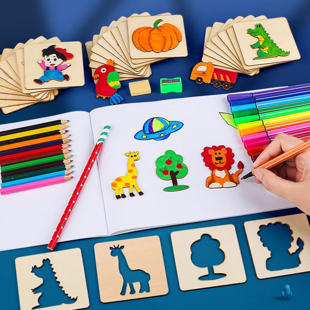 Drawing Stencils for Kids, DIY - Kids Education Shows recensione e prezzo