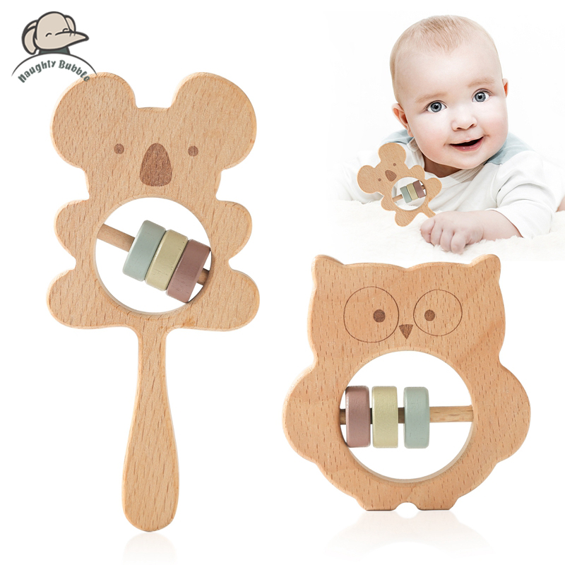 Wooden Rattles for Kids Animal - Kids Education Shows recensione e prezzo