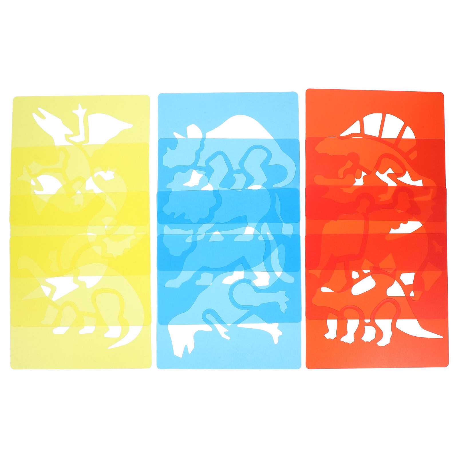 12Pcs Plastic Drawing Stencils - Kids Education Template recensione e prezzo