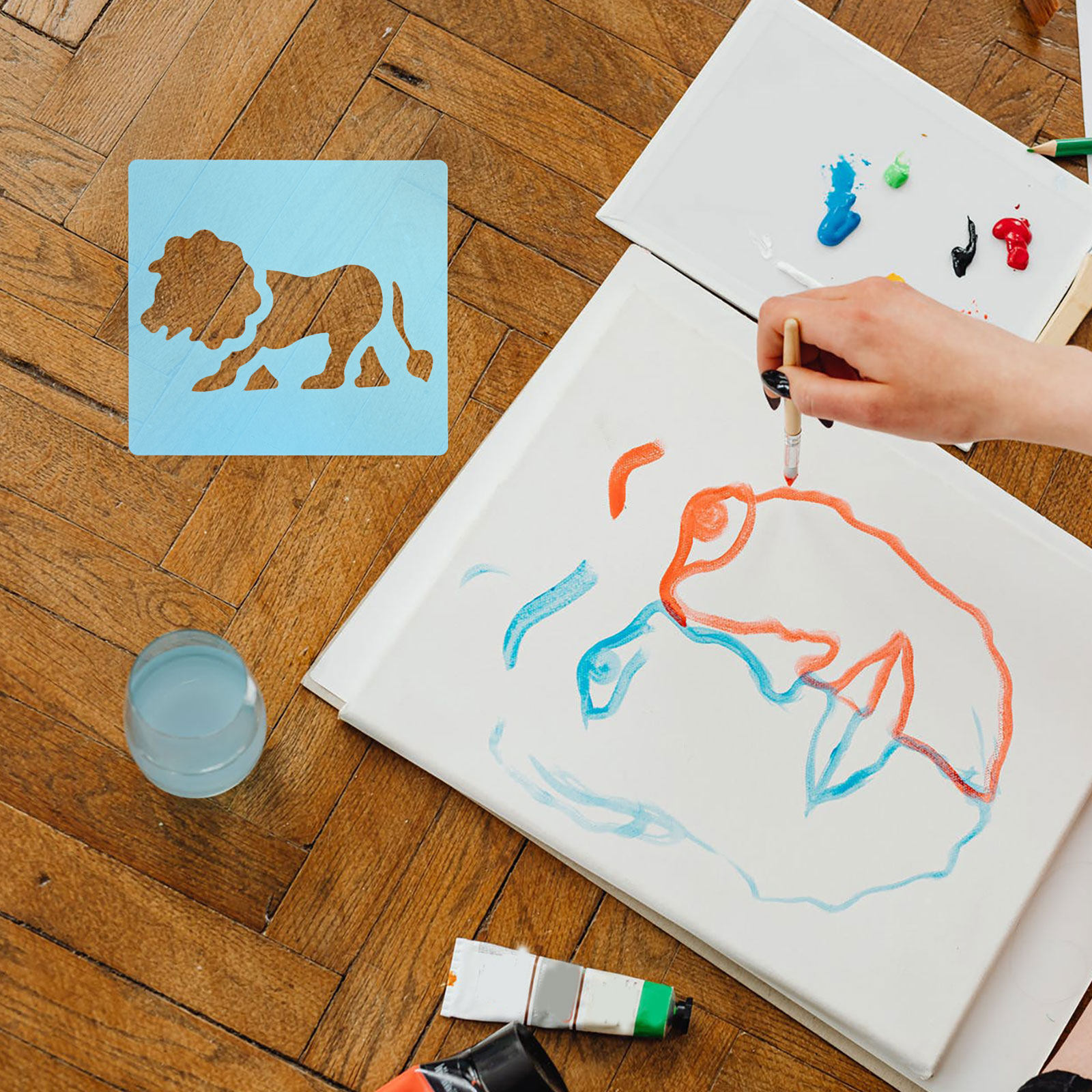12Pcs Plastic Drawing Stencils - Kids Education Template recensione e prezzo