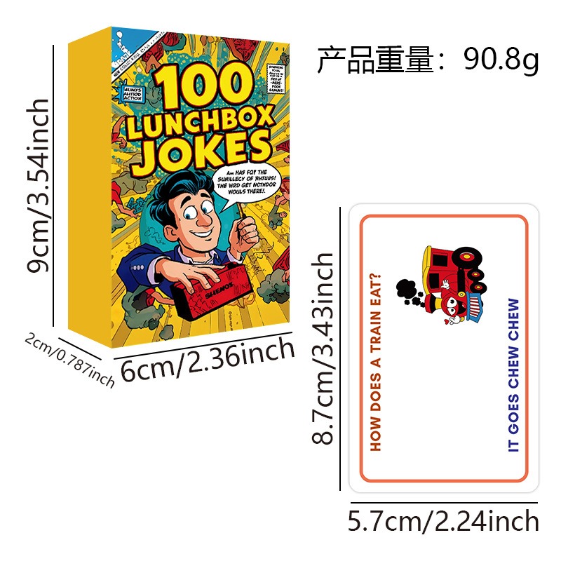 100 Lunchbox Jokes Cards Funny - Kids Education Questions recensione e prezzo
