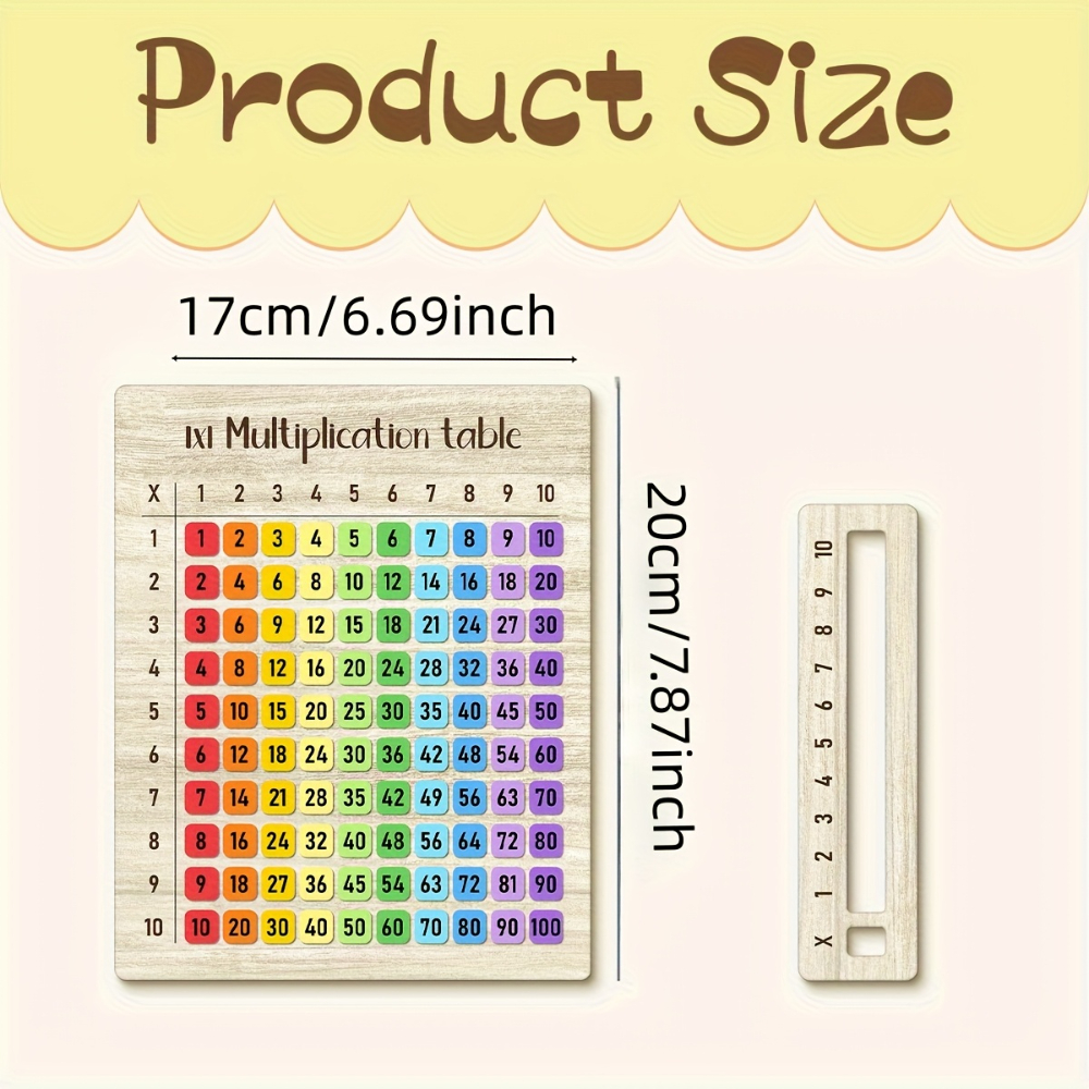 Multiplication Table Wooden Bo - Multiplication Table Mat recensione e prezzo