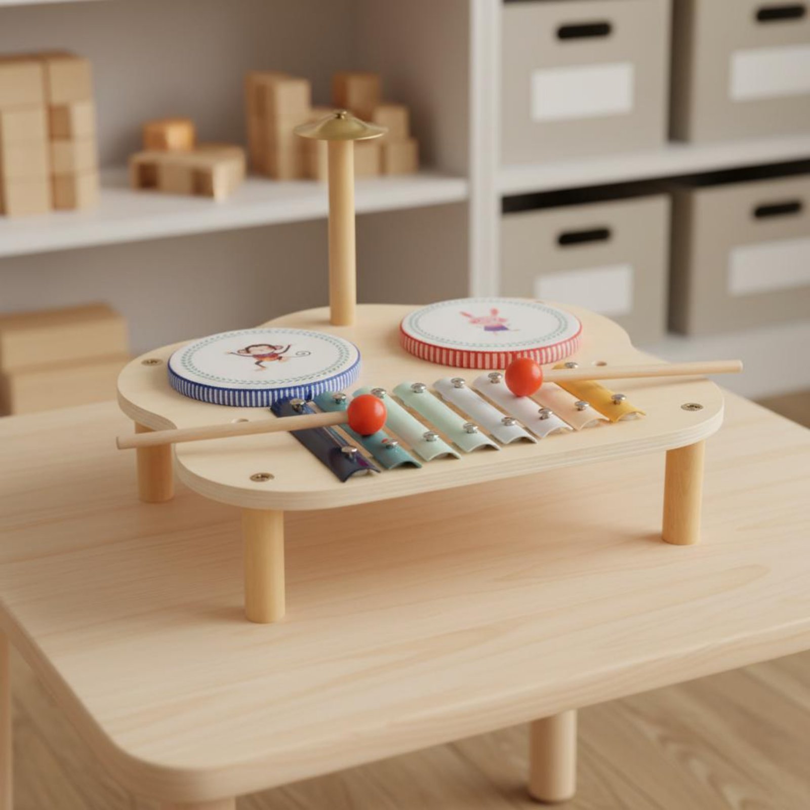 Wooden Music Station Child-Cen - Kids Education Table recensione e prezzo